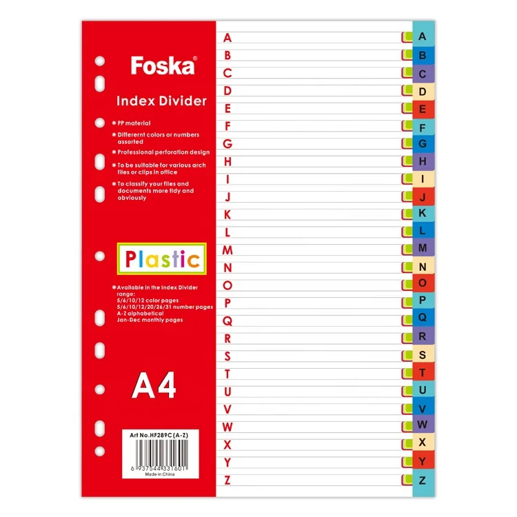 Juego de separador para Carpeta, marcador de página de hojas sueltas, separador de carpeta perforados, marcador de bloc de notas, A4, 1 Juego - AliExprs 21