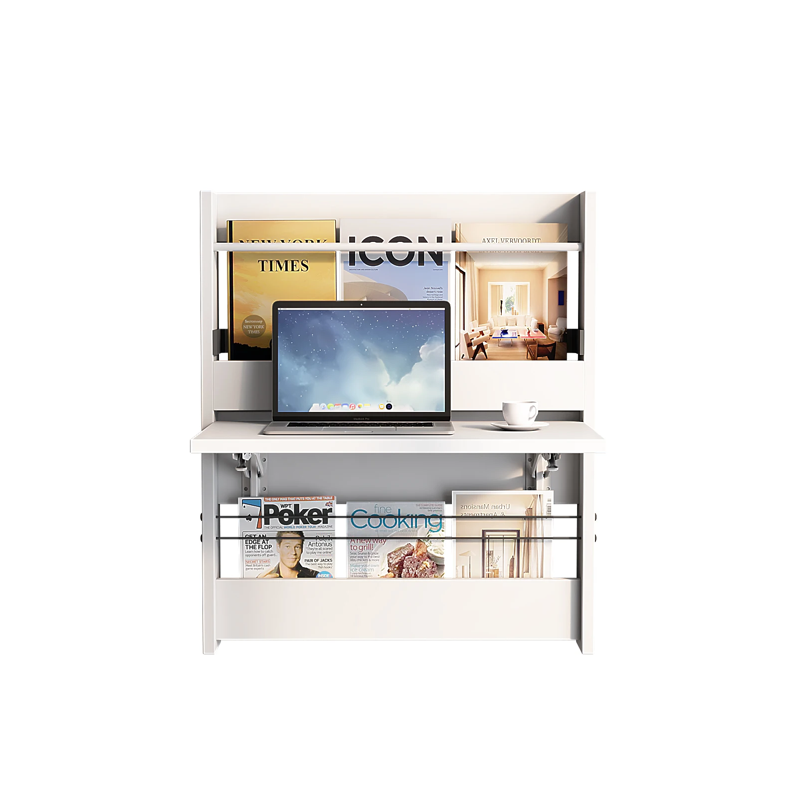 YQ JENMW Foldable Wall Connected Dining Table, Wall Office Desk, Kitchen  Storage Table