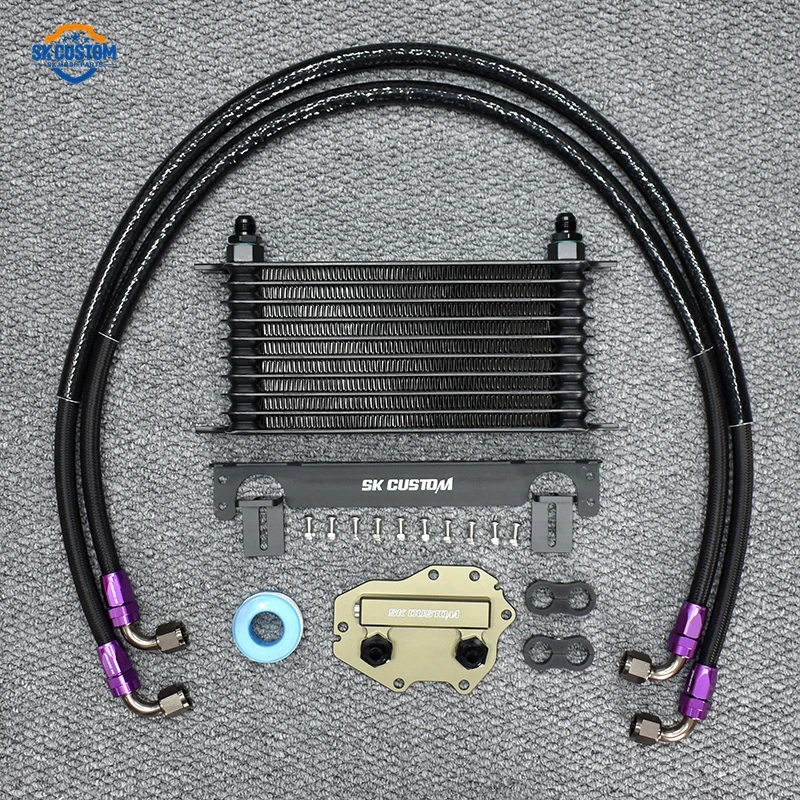 Engine Oil Coolant Kit For BMW 5 Series 6 Series G30 G32 B38 B48 TU AN10 Sandwich Plates Hose Kit