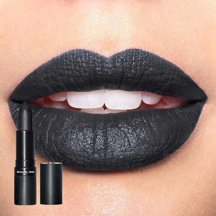 Customize Mini Matte Liquid Velvety Moisturizing Creamy Formula Black Lipsticks Create Your Own Lipstick Brand