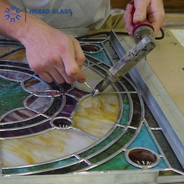 Stained Church Colored Stained Glass for Doors and Windows