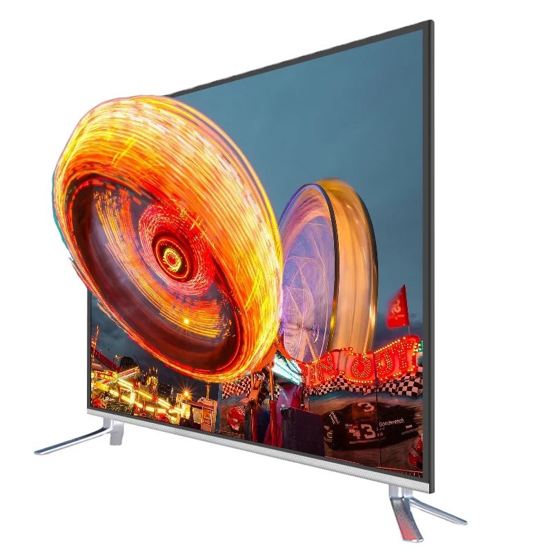 Vente chaude télévision led tv utilisé tv smart tv 55 téléviseur pouces avec cadre en métal