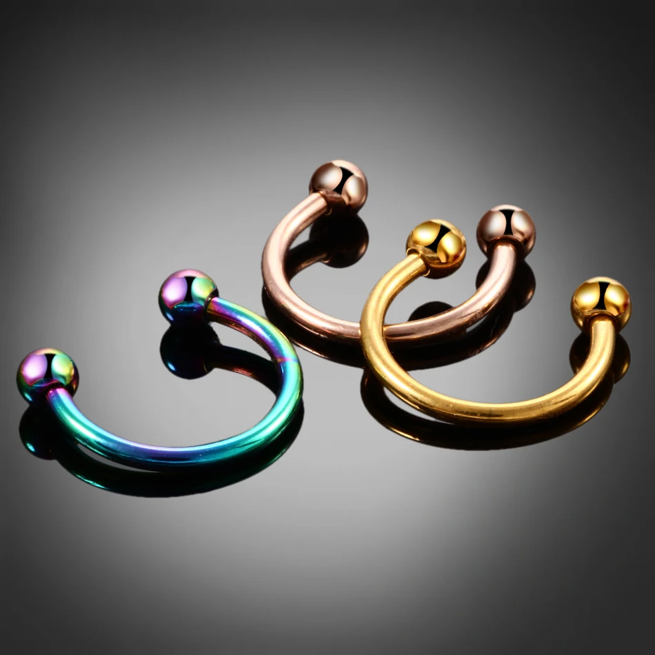 Piercing Per Labbro A Perno Con Perlina Trinity In Oro Bianco 14K, Senza Filettatura, Per Cartilagine, Naso, Trago, Conca, Elica, Parte Posteriore Piatta, Regalo Per Lei - Italia - Foto 8