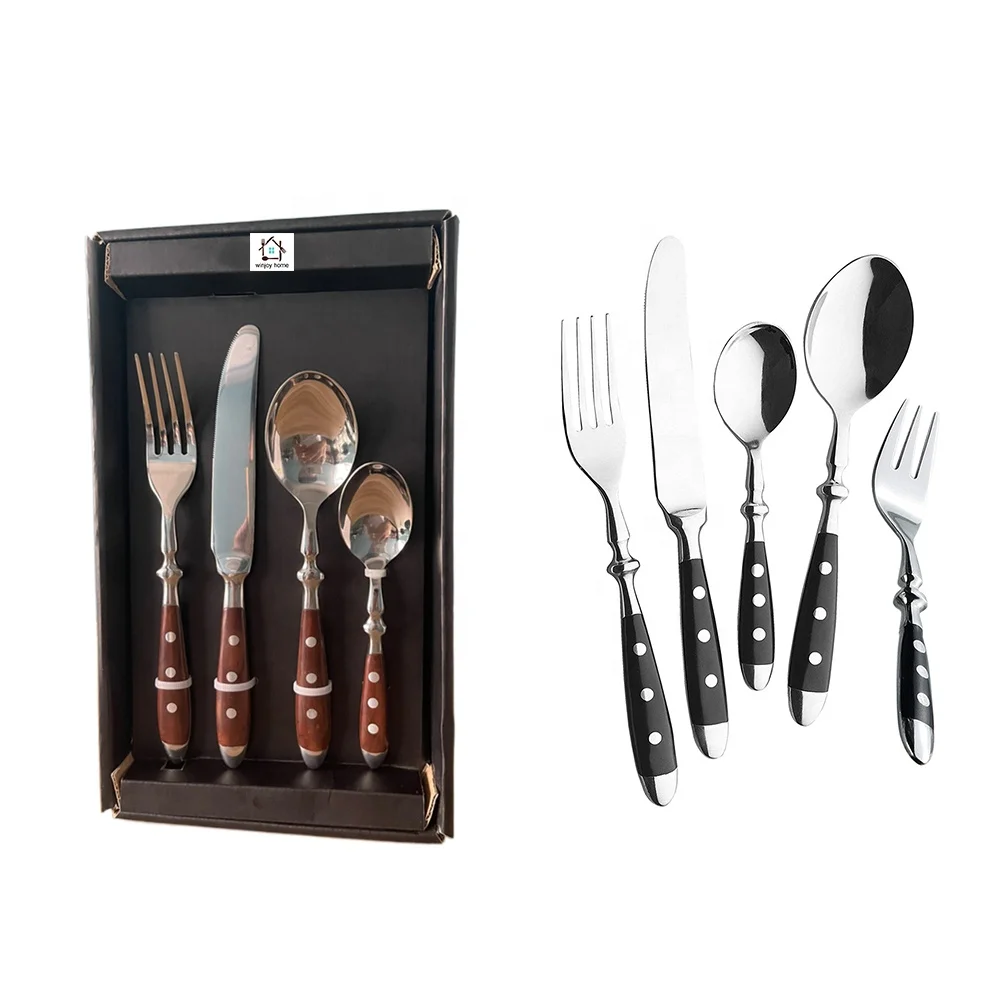 Germany Black Bakelite Cutlery With 3 Riveted Handle,Bulk 25 Pcs