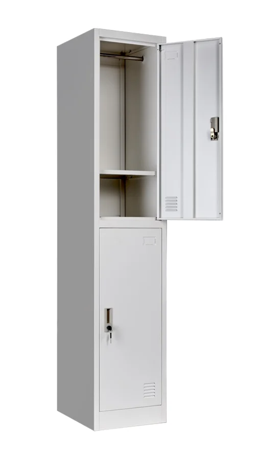 Cheap Stadium 2 Tier Lockers Stainless Hanging Rod Steel Almirah Locker