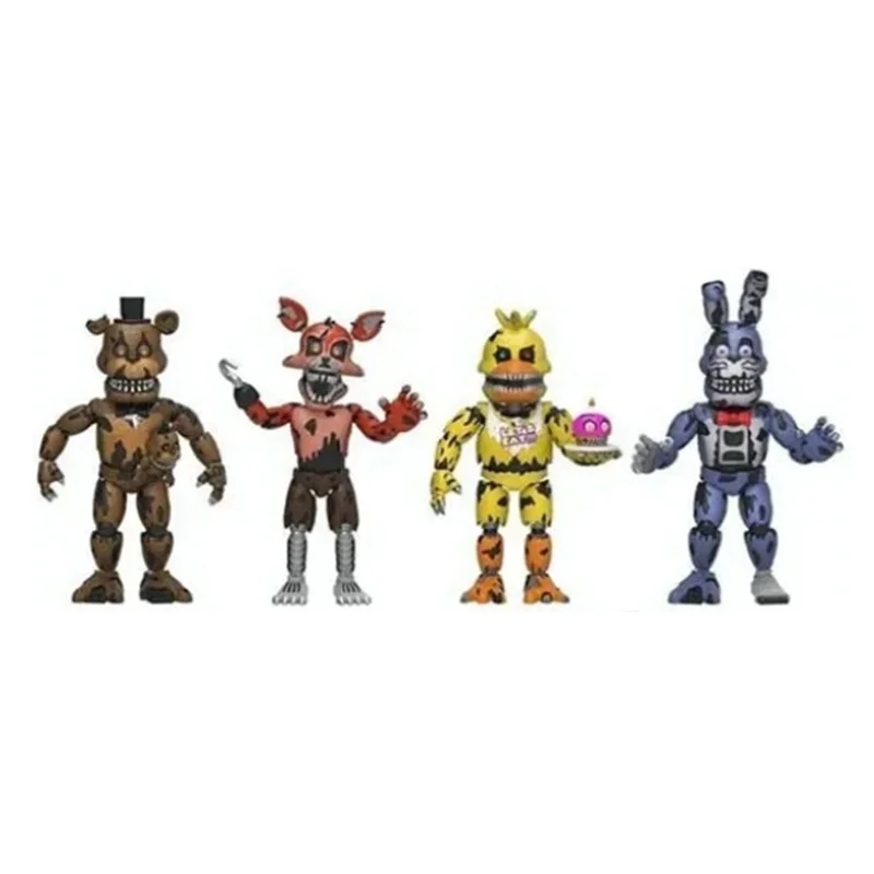 Fnaf 5 Action Figures  Fnaf Figure Toys - 4pcs Game Cartoon Toy Action Pvc  Anime - Aliexpress