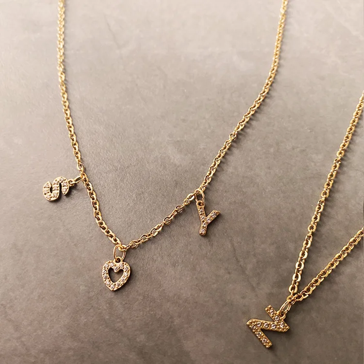 Gold Initial Necklace