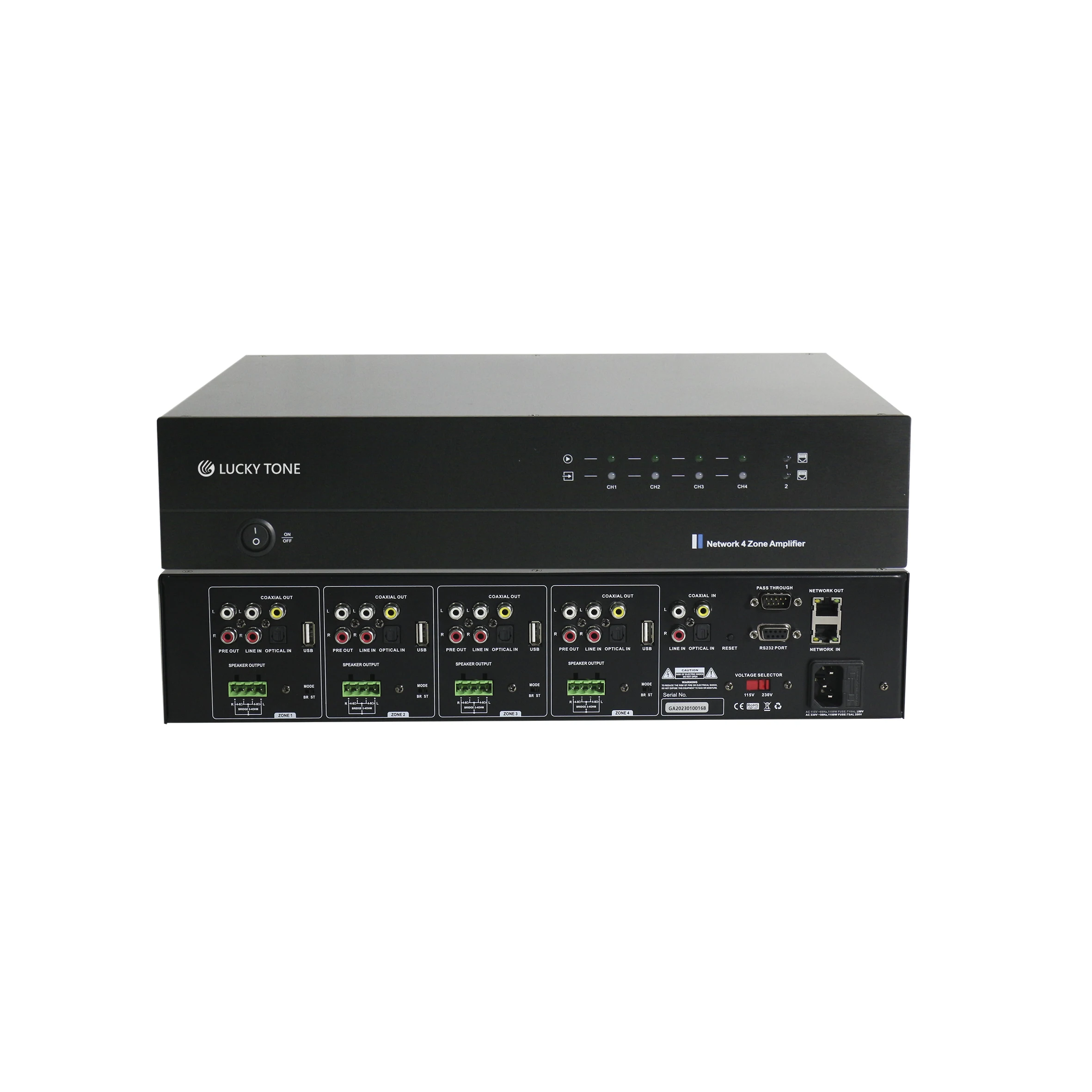 T 4 Zone Professional Digital Power Amplifier 8*50W Home Stage Audio Smart Home & Hotel Amplificador De Audio Para Casa