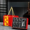 [Rojo 1+6] Vaso Moutai de 10 ml + Jarra con escala blanca de 80 ml