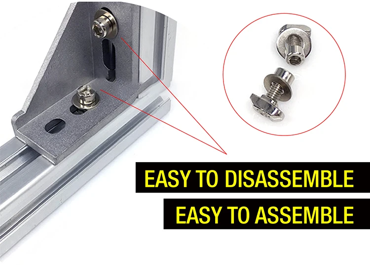 T Slot 90 Degree Corner Angle T Slot Aluminum Joint Bracket Accessory T