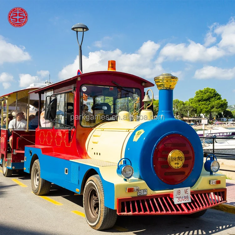 Trackless Train for Sale Amusement Park Train Ride Tourist Sightseeing Train for Theme Park Family Kids Entertainment Equipment