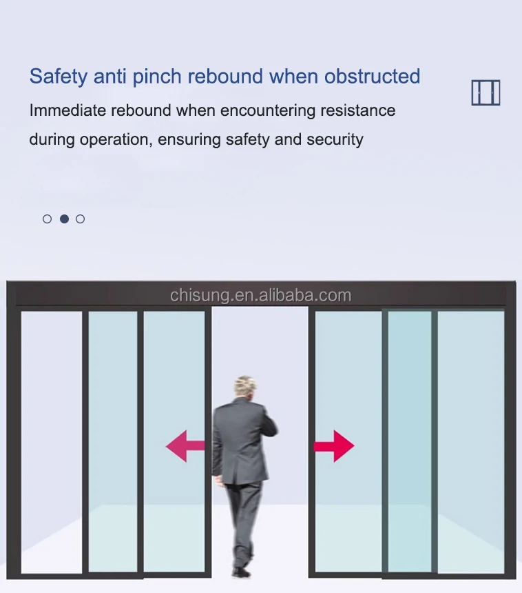 300kg Commercial Glass Automatic Sliding Door Operator 24v Dc Motor Automatic Sliding Door 0330
