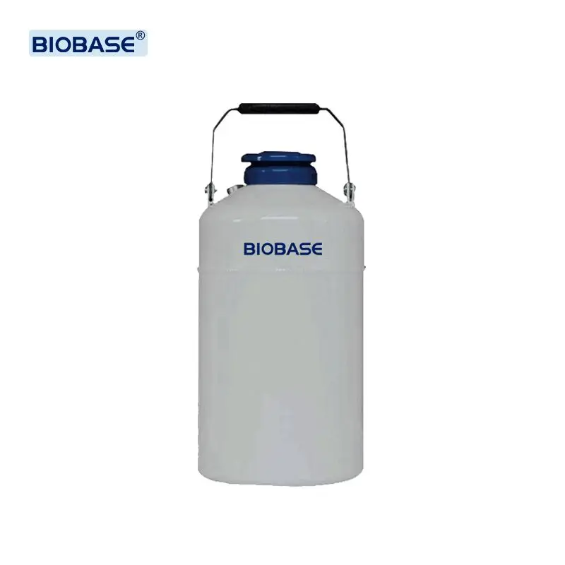 BIOBASE Liquid Nitrogen Containers with Racks Equipment Cheap Liquid Nitrogen Dry Shipper for Air Transport Machine