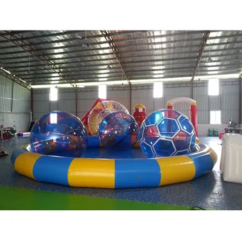 Factory direct selling PVC inflatable water polo water walking ball PVC inflatable pool large outdoor inflatable pool