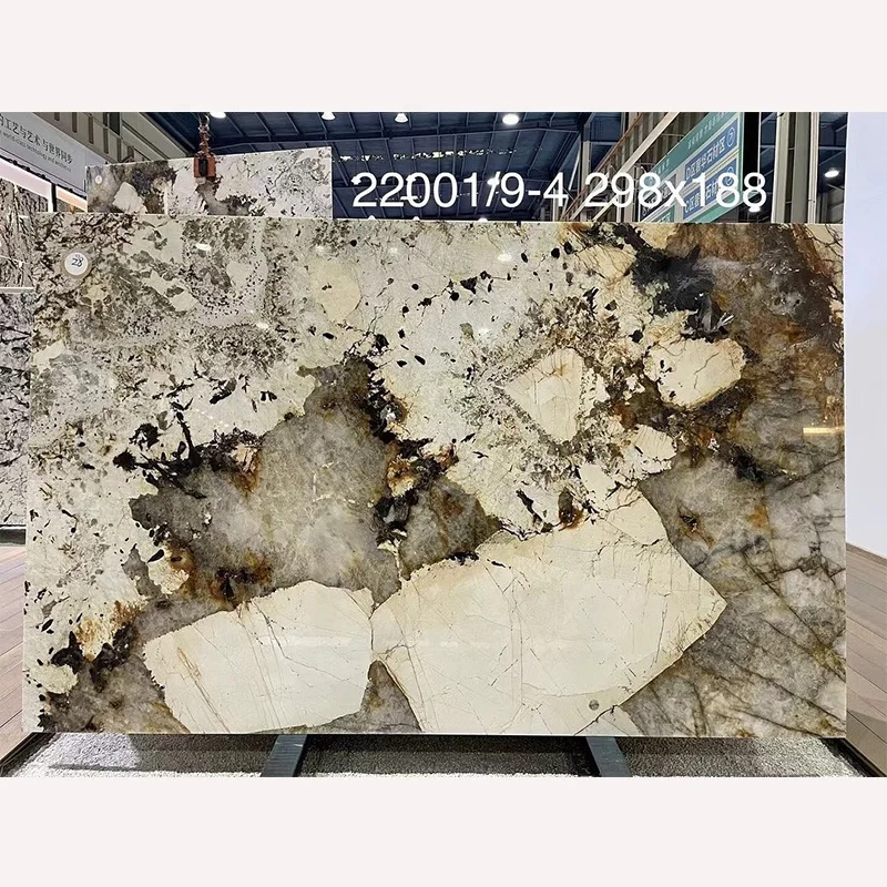 Люкс Патагония кварцит тақтасы, жылтырлатылган, заманбий дизайн, кеңседеги ичкиси стеналары, эстетикалык полдар жана сантехникалык беттер үчүн