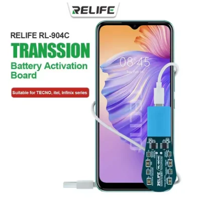 RELIFE RL-904C Transsion Series Battery Charging Activation Board for TECNO  Itel Infinix Mobile Phone Battery Test Repair Tool