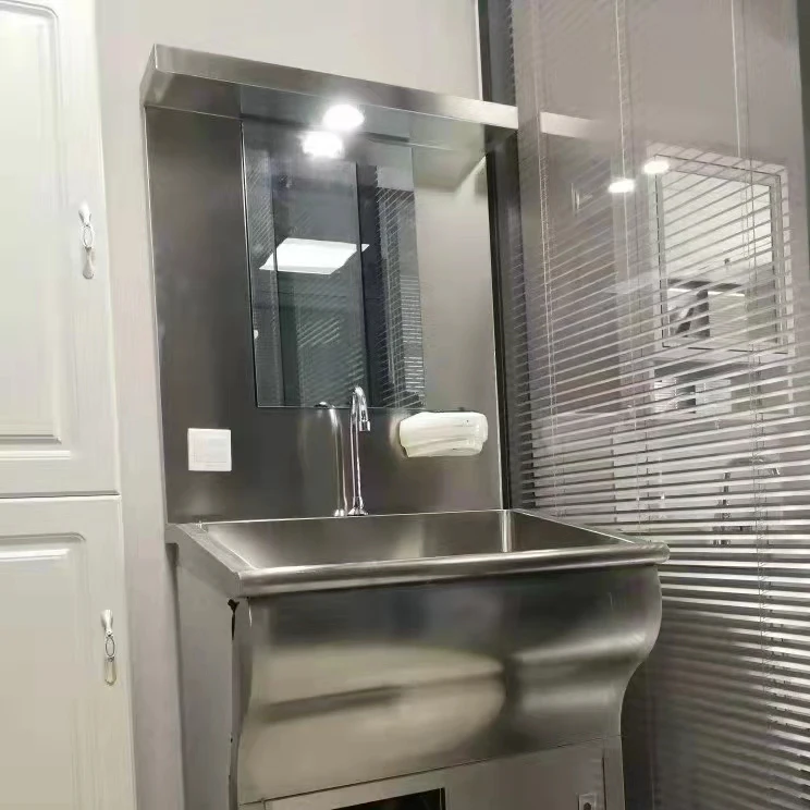 Medical Surgery Scrub Stainless Steel Single Sink Hand Washing Sink