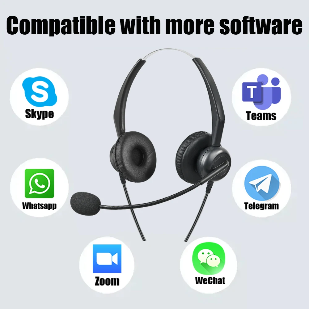 Beien Office Call Center Headset Noise Cancelling USB