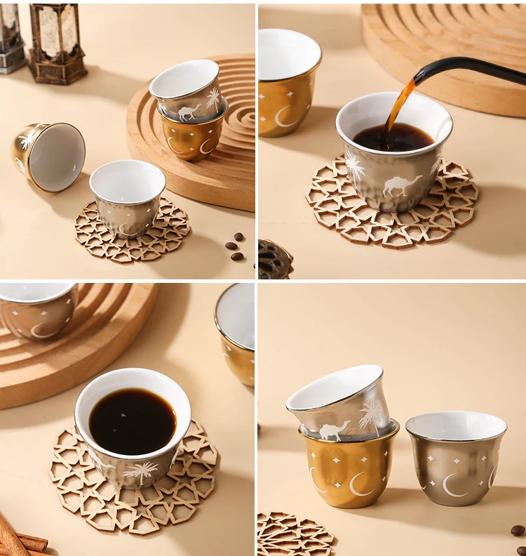 KOLINK Arabic Ceramic Coffee Cup Set Detail 7