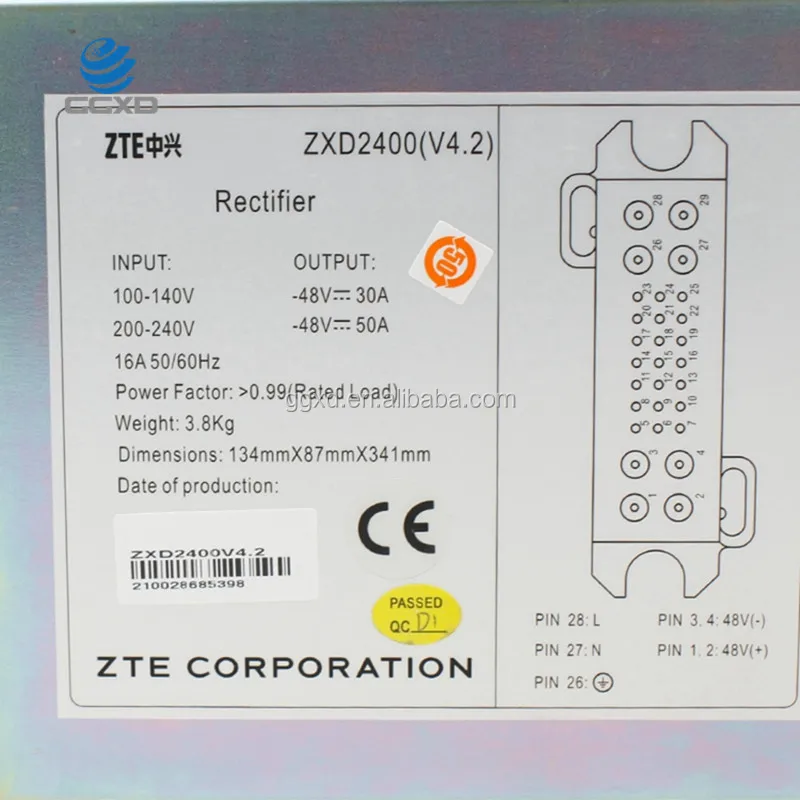 ZTE ZXD2400 V4.2 48V 50A Rectifier Module & Power Supply OEM