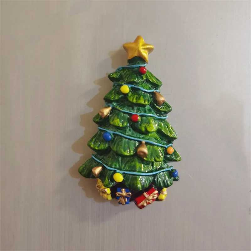 New Year Christmas old man first refrigerator sticker cross-border gift creative magnetic sticker three-dimensional window factory