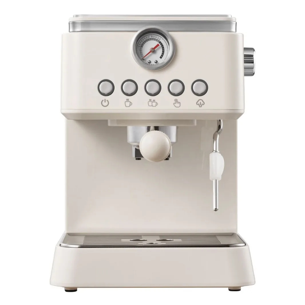 Cross-Border Italian Semi-Automatic Espresso Machine One-Key High-Pressure Extraction Milk Frother Pump Pressure Easy Clean 15