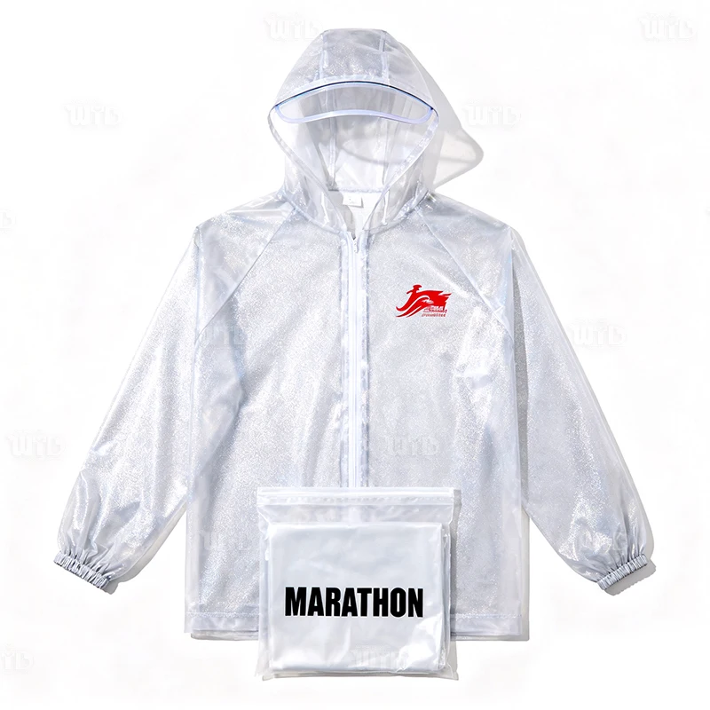 Capa de Chuva Descartável Personalizada para Adultos, Pôncio Impermeável de Emergência, Ideal para Festivais de Música, Maratonas, Acampamentos, Trilhas e Corridas em Trilhas