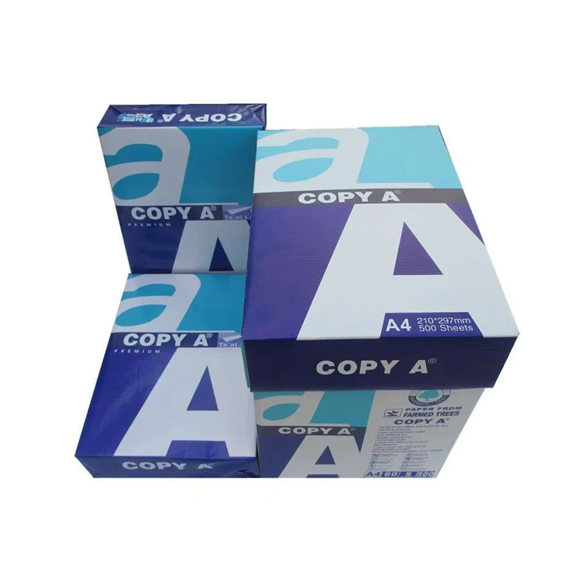 Manufacturers 70gsm 80gsm Hard A4 Copy Paper and Print Bond Paper Long Size Draft Double White Printer Office Copy A4 Paper