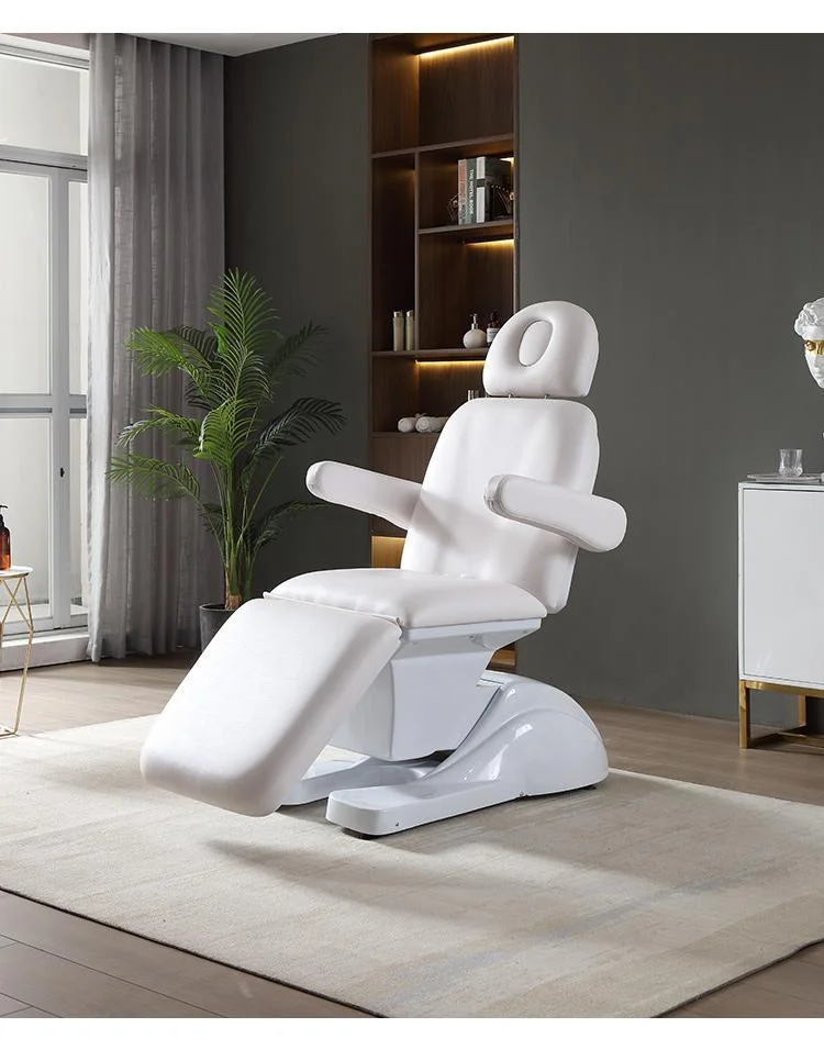 Electric 3 4 Motor Electric Table Podiatry Saloon Chair Medical Couch Treatment Beauty Salon Chair Massage Facial Chair Bed