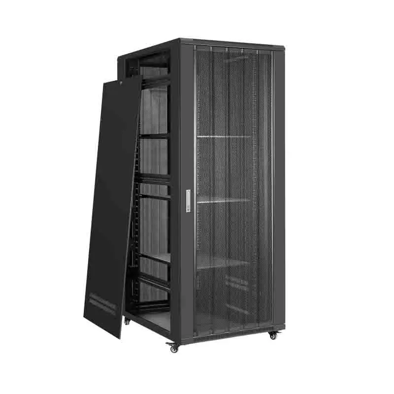 19 Inch Network Mesh Door 600*800mm 27u Floor Server Cabinet Equipment ...