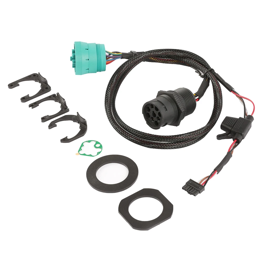Dechi J1939 Green Extension Line Truck Extension Diagnostic Line Male to Female Green 12p Y-type Automobile Connector