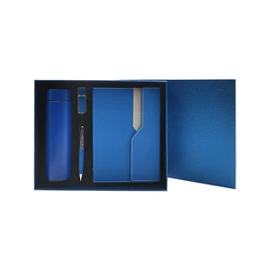 Custom A5 Executive Notebooks Pen Bottle Corporate Business Gift Set for Office Employees Management Employee Promotional Items