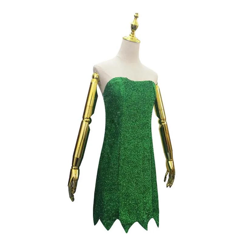 2024 Halloween Prop Fairy Princess Cosplay Costume Adult Tinkerbell Dress  DISP-008