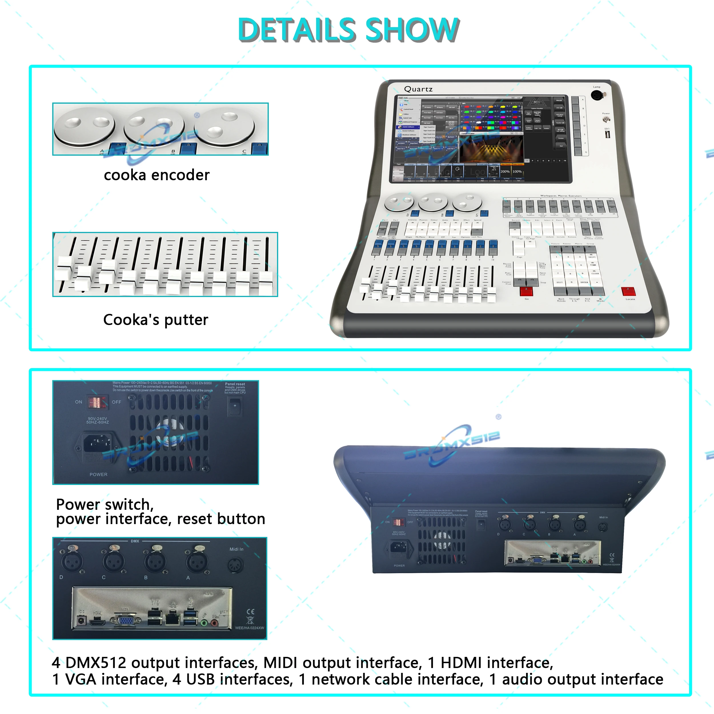 Avolites Quartz 4DMX Console - Professional Lighting Control
