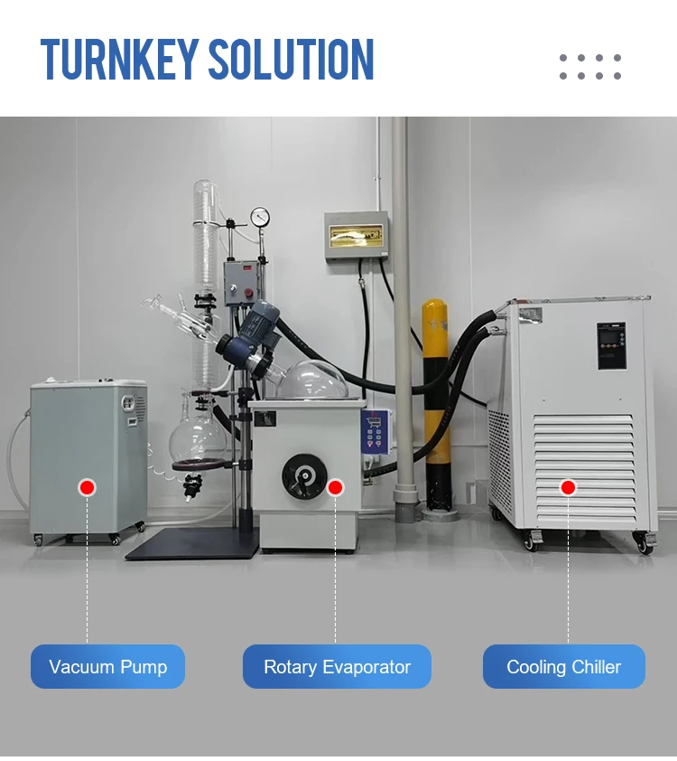 5-300 RPM Rotation Speed Vapor Tube Rotary Evaporator