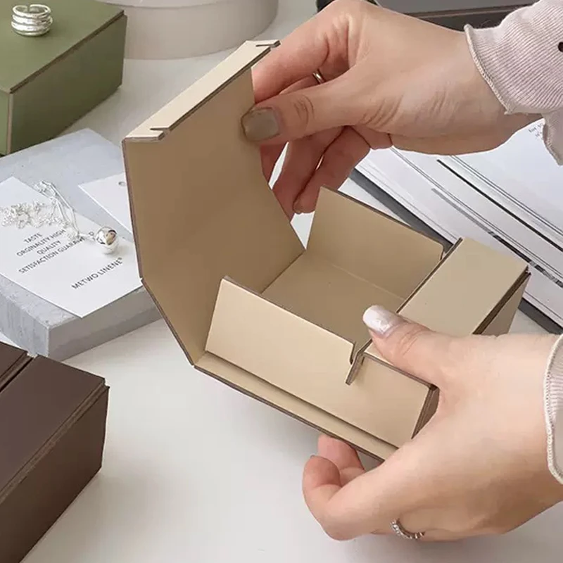 Hot Cost Saving Biodegradable Custom Logo Premium Packaging Grey Board  Two Pieces Assemble Folding Rigid Jewelry Gift Box