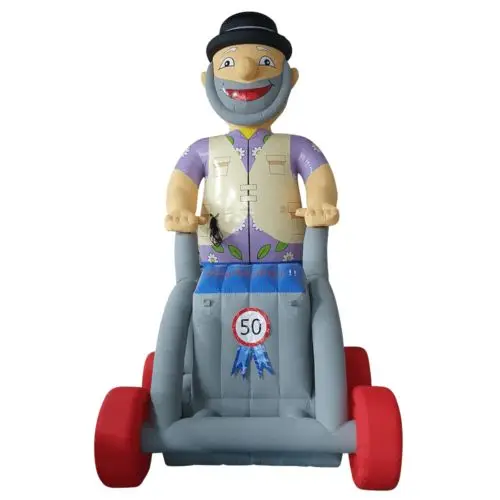Customized Popular PVC/Oxford Cloth Inflatable Abraham Classic 2/2.5/3/4/6mH Inflatable Abraham Model with Blower to Netherlands