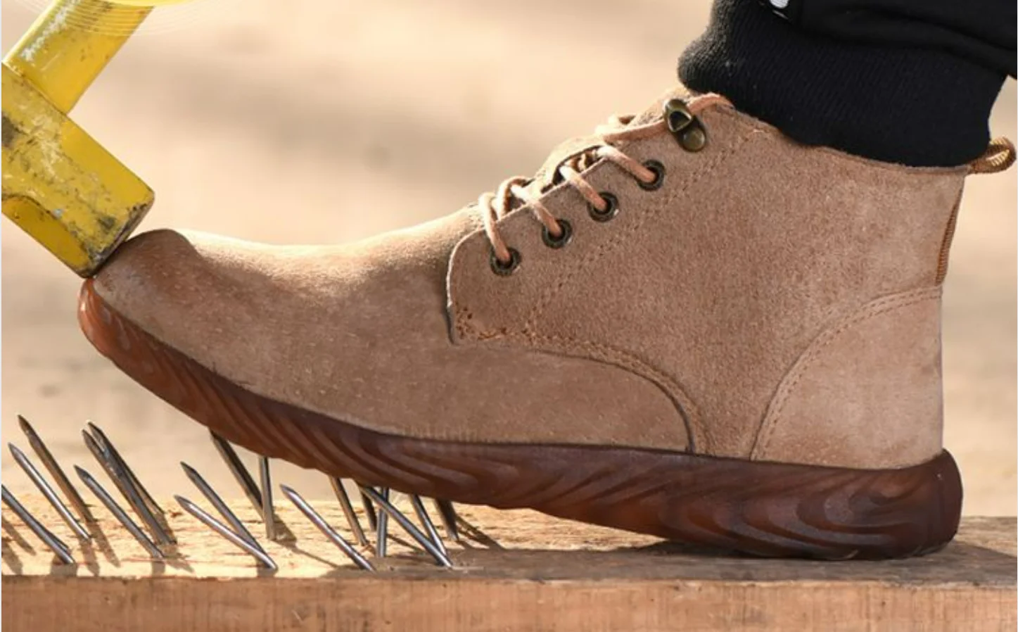 Light Weight Industrial Shoes Steel Toe Safety Shoes Footwear With