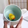 White With Duck Design