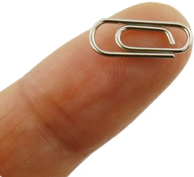 50 шт. никелированных металлических мини-зажимов для школы и офиса