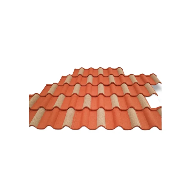 Color Composite Stone Coated Metal Roof Tile Fadeless Building Materials Accessories