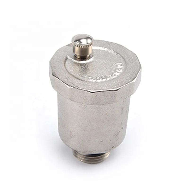 High Pressure Adjustable  1/2 Inch Nickel Plated Brass Air Vent Valve Automatic