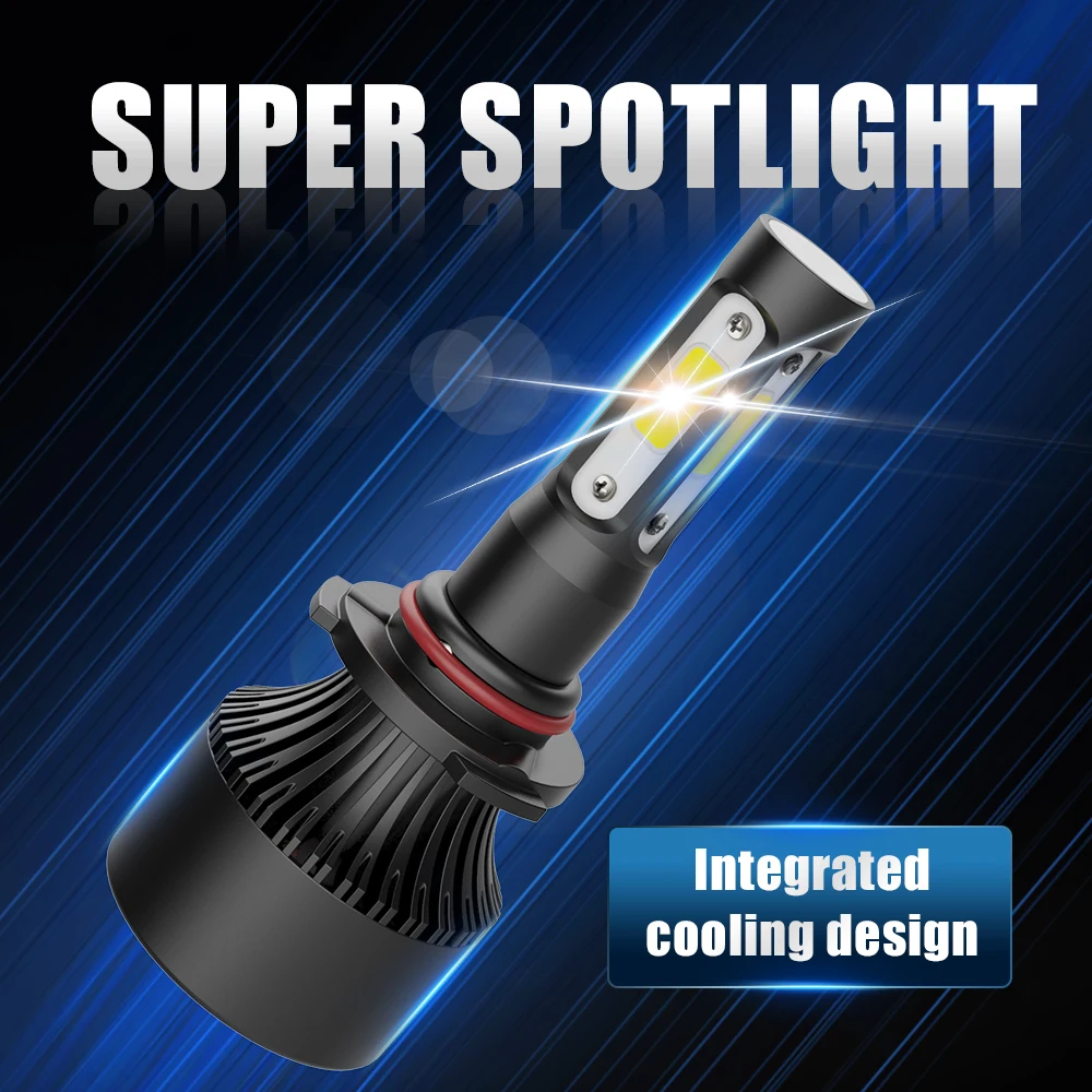 Hot Sell H4 Led Lights 4 Sides Led Headlight X7 6000k 8000lm Led