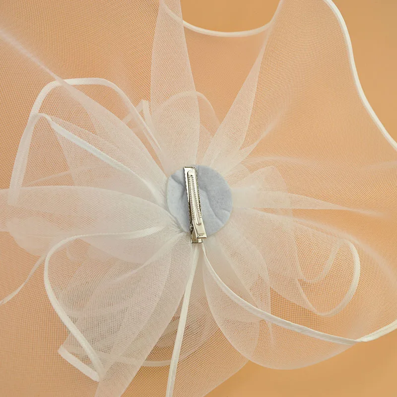 Шляпа Дерби Genya для женщин Вуалетка головной убор с повязкой на голову Свадебная цветами коктейльными сетчатыми перьями свадебная фата