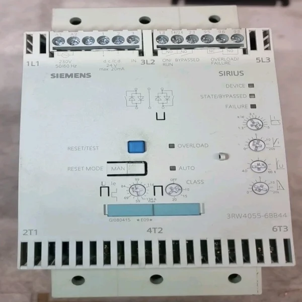 3RW40556BB44 SOFT START SIRIUS S6 134A75kW400V 3RW40556BB44