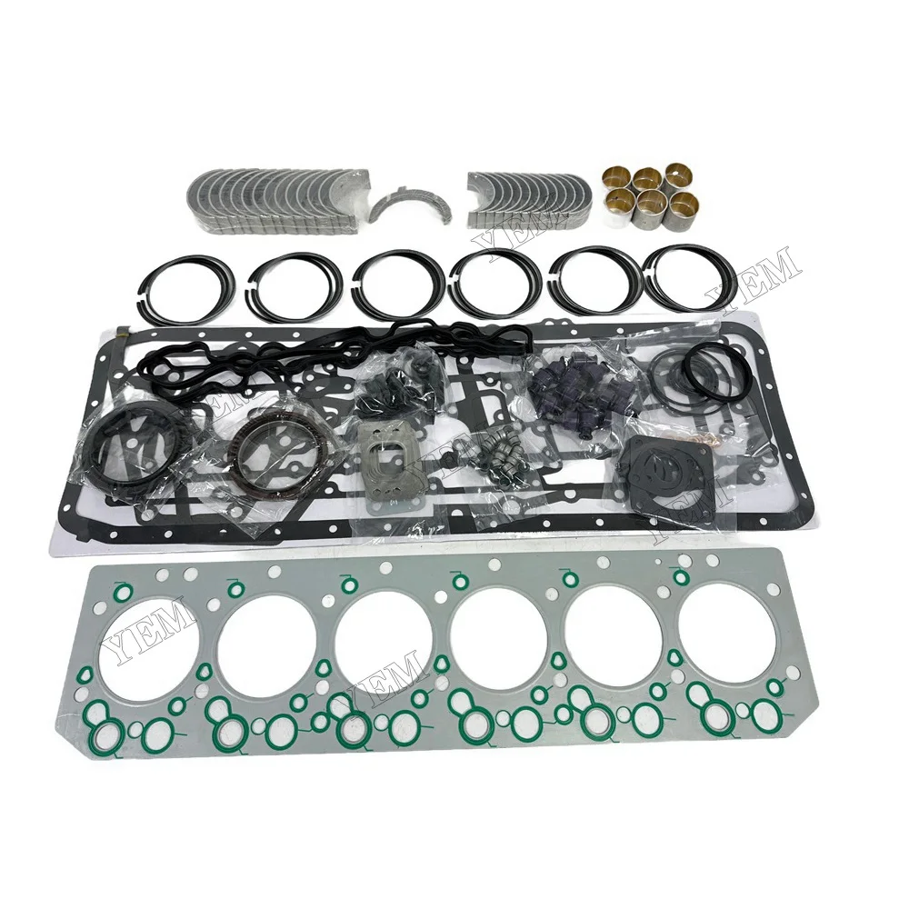 Overhaul Re-ring Kit Compatible for Doosan / for Develon DL06 Engine Repair Kit 6