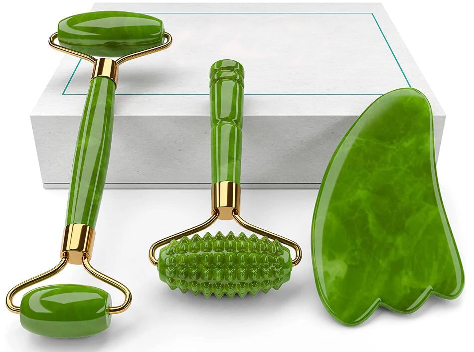 Hot Sale Face Roller Massage High Quality Low MOQ Jade Facial Roller Home Use Easy To Take Face Roller For Beauty