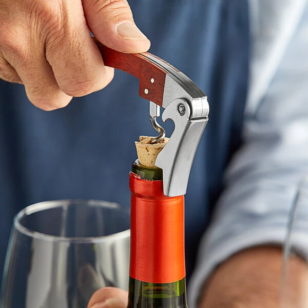 Hot sell metal waiter corkscrew bartender stainless steel beer wine bottle opener factory