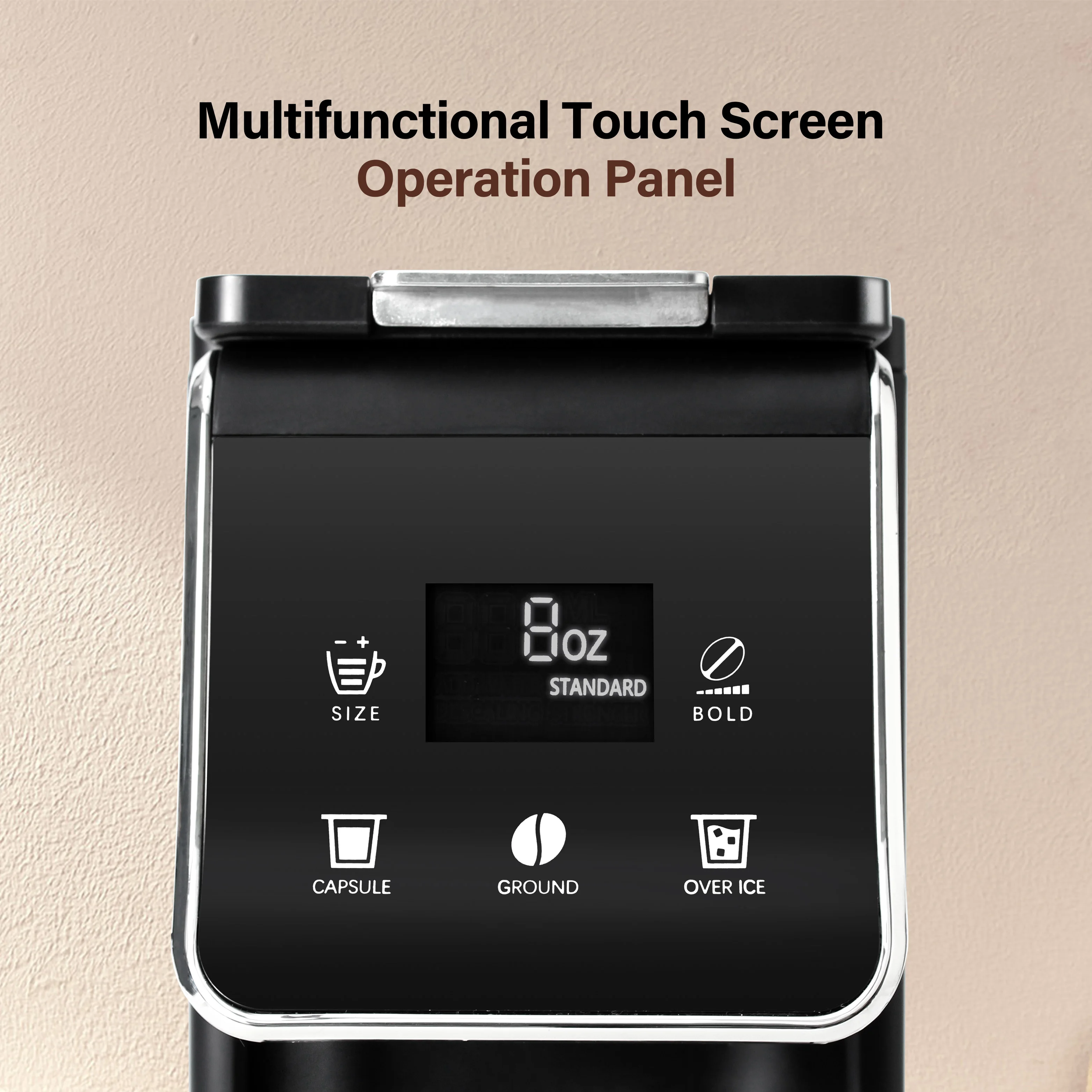 Multifunctional 3 In1 Espresso Coffee Machine for K-cup Capsule Coffee Brewer