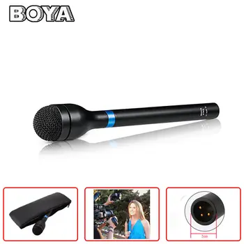 BY-HM100 Omni-Directional Handheld Dynamic Microphone for ENG Wireless Interview Microphone Recording detail image